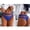 Blue, variant on Womens No Show Seamless Fishnet Cheeky Briefs - Black Polyamide 1 Pack,Size XL