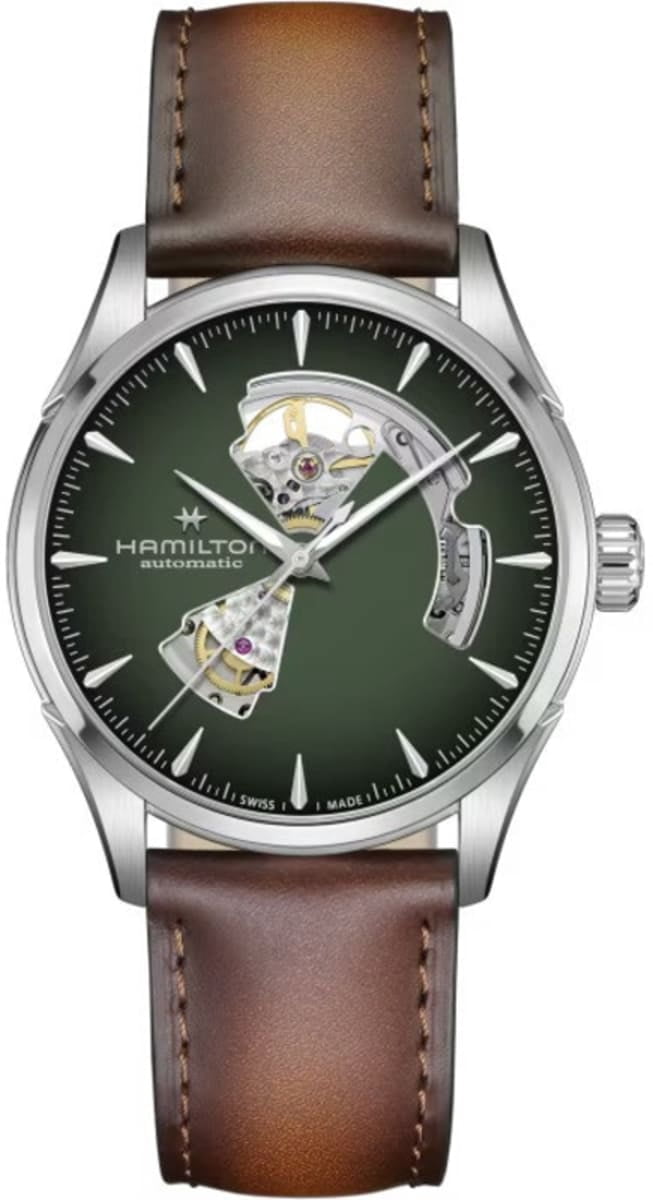 Hamilton Men's H32515135 Jazzmaster Viewmatic Black Guilloche Dial