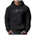 thumbnail image 2 of kamemir Vintage Hoodies for Men Men's Sweatshirt Hoodies for Men Pocket Raglan Long Sleeve Sweatshirts(Black,XL), 2 of 4
