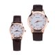 thumbnail image 3 of relojes de cuarzo elegantes y modernos, sencillos y casuales, para parejas (marrón para hombre y marrón para mujer)., 3 of 5
