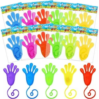 40 Pcs Sticky Hands For Kids Stretchy Treasure Box Toy Classroom Prize  Students Sensory Fidget Bulk Prize Box Toy Chest Fillers Stick Slap Hand  Party