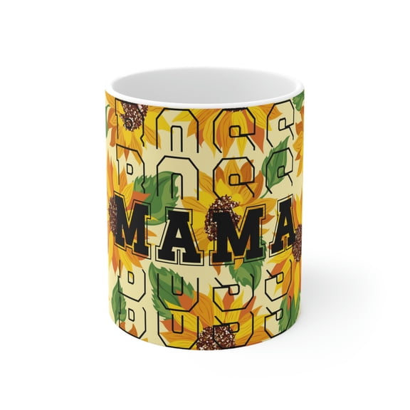Mom Coffee Cup,Sunflower Cup, Mom Sunflower Cup,Mothers Day Gift,Boss Mama