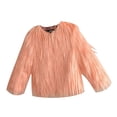 thumbnail image 2 of XXWXYD 𝖥aux 𝖥ur Shaggy Coat for Girls 1-10 Years, Long Sleeve Fuzzy Winter Jacket, Warm Plush Outerwear for Little Girls and Toddlers, 2 of 7