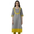 thumbnail image 1 of Moomaya Kurti Droite de Designer pour Femmes Tunique Indienne Imprimée Haut Long Kurta, 1 of 6