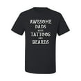 thumbnail image 2 of Wild Bobby, Awesome Dads Tattoos and Beards, Father's Day, Men Graphic Tee, Black, Small, 2 of 3