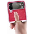 thumbnail image 5 of Case for Galaxy Z Flip 4 5G 2022 Cover,  Slim TPU Frame Back Cover Protective Phone Case for Galaxy Z Flip 4 5G 2022, with Ring, Red, 5 of 13