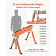 thumbnail image 4 of VEVOR Scie Chevaux Lot de 2 Banc de Travail Robuste Charge 1800 Lb Hauteur Réglable, 4 of 9