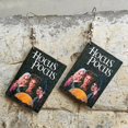 thumbnail image 2 of 4 Sets of Spooky Horror Themed Drop & Dangle Earrings - Simple Fashion Movie Inspired Designs with Book Earrings - Perfect Holiday Gift Set for Horror Fans, 2 of 5