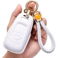 thumbnail image 1 of Key Fob Cover Compatible with Fit for Audi A4 A3 Q3 Q5 Q7 TT TTS RS3 S4 S3 A1 S6 RS4 RS6 Q2L ABS Smart Remote Key Case Keychain Case Holder Protector,1, 1 of 6