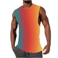 thumbnail image 2 of RYRJJ Mens Gradient Tank Top Sleeveless Workout Muscle Athletic Tops Lightweight Round Neck Summer Casual Beach Shirts(Multicolor,XXL), 2 of 5