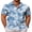 Light Blue Palm Leaves, variant on Mens Summer Shirts Floral Hawaiian Shirts Short Sleeve Casual Beach Wear Clothing