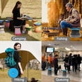 thumbnail image 6 of Upgraded XXL Collapsible Stool with Cushion,19.7"H-11.8"D Telescoping Folding Stool for Adults,More Sturdy Portable Camping Stools with Load Capacity 1000lbs for Outdoor,Garden,Fishing,Hiking, 6 of 13