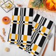 thumbnail image 3 of Dish Towels, Yellow Black Squares Absorbent Kitchen Towels 1 PC, Abstract Geometric Art Microfiber Hand Towels Dish Cloths Tea Towels for Home&nbsp; Bathroom,18X28-Inch,, 3 of 6