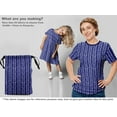 thumbnail image 6 of oneOone Cotton Cambric Navy Blue Fabric Block Fabric For Sewing Printed Craft Fabric By The Yard 56 Inch Wide-ZN, 6 of 6