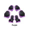 thumbnail image 4 of Ensemble de 6 Genouillères Protège-Poignets en Mousse 6 Pcs Protège-Poignets Robustes Respirant Résistant à la Pression Protège-Main Vélos à Roulettes Planche à Roulettes Patinage Conduite Violet, 4 of 9