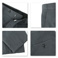 thumbnail image 7 of Cloudstyle Men's 3-Piece 2 Buttons Slim Fit Solid Color Jacket Smart Wedding Formal Suit, 7 of 7