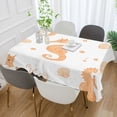thumbnail image 2 of Yayeee Tablecloths 60" x 120" Rectangle Wrinkle Resistant Party Table Cover, White Seahorse, 2 of 8
