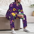 thumbnail image 7 of Sikiie Mardi Gras and Donuts Mens Pajama Set, Soft Warm Long Sleeve Sleepwear, Cozy Button-Down Pjs for Men-XX-Large, 7 of 7