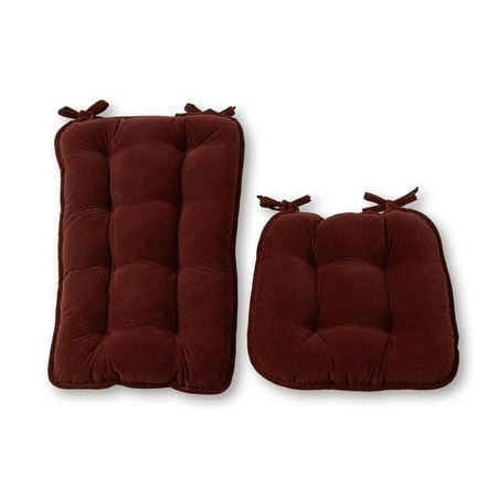 Greendale Home Fashions Cherokee Merlot Jumbo 2-Piece Rocking Chair Cushion Set