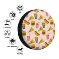 thumbnail image 4 of Goofa Hamburger Pizza Pattern Universal Tire Cover for Jeep, SUV, Truck, and Trailer – Waterproof, UV-Resistant,Easy to Install, Fits 14"-17" Tires-17 inch, 4 of 6