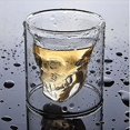 thumbnail image 4 of Set Of 4 Mini 25ml Crystal Skull Shot Glass Double Layer Transparent Skull Pirate Shot Glasses Gift, 4 of 5