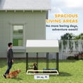 thumbnail image 3 of PawHut 6' x 4' x 6' Dog Playpen Outdoor, Dog Kennel Dog Exercise Pen with Lockable Door, Water-resistant Canopy, for Medium and Large Dogs, 3 of 9