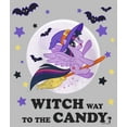 thumbnail image 2 of Girl's My Little Pony Halloween Twilight Sparkle Witch Candy Graphic Tee Athletic Heather X Small, 2 of 5