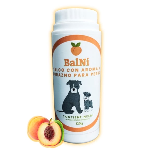 Talco Con Aroma A Durazno Para Perro (120 G)