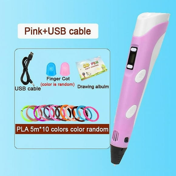 3D pen diy drawing pen with lcd screen compatible pla filament toys safe paiting for children kids christmas birthday gift