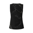 thumbnail image 5 of Sigee Black Marble Texture Abstract for Women's Workout Tank Top,Running Tank Tops,Sleeveless Gym Clothes, 5 of 8