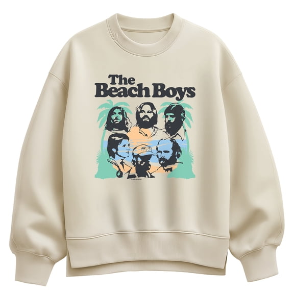 The Beach Boys - Beach Portrait - Women's Oversized Fleece Crew Sweatshirt