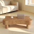 thumbnail image 2 of Hassch Lift Top Coffee Table with Storage, 42 Inch Center Table for Living Room, Light Brown, 2 of 7