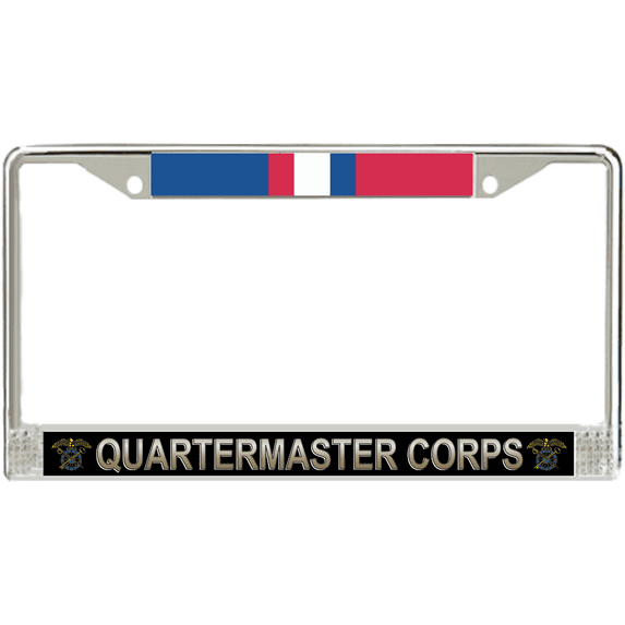 U.S. Army Quartermaster Corps Kosovo Veteran License Plate Frame