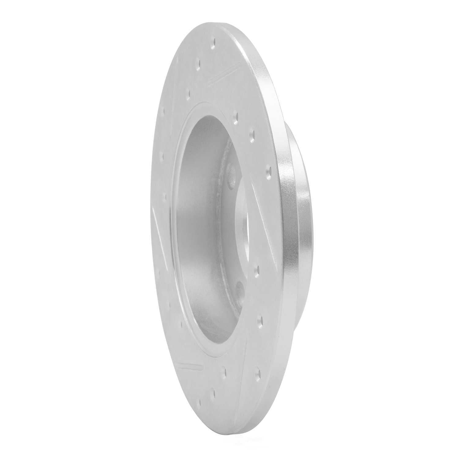Dynamic Friction Company 631-73006R DFC Brake Rotor - Drilled And Slotted - Silver