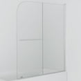 thumbnail image 2 of vidaXL Bathtub Shower Door Folding Bathtub Door Tub Enclosure Safety Glass, 2 of 4