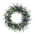 thumbnail image 2 of 2026 Spring Kids Breath Camellia Wreath 17.71In Delicate Visual Appearance Dry Environment Storage All Season Display Feature Ornament for Home Garden Gate Front Door Mantel Festival Decor, 2 of 6