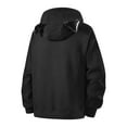 thumbnail image 5 of BiZtdJrK Mens Drawstring Hoodies Zip Up Long Sleeve Jackets with Pockets Lightweight Casual Solid Color Hooded Sweatshirts, Black, XXL, 5 of 9