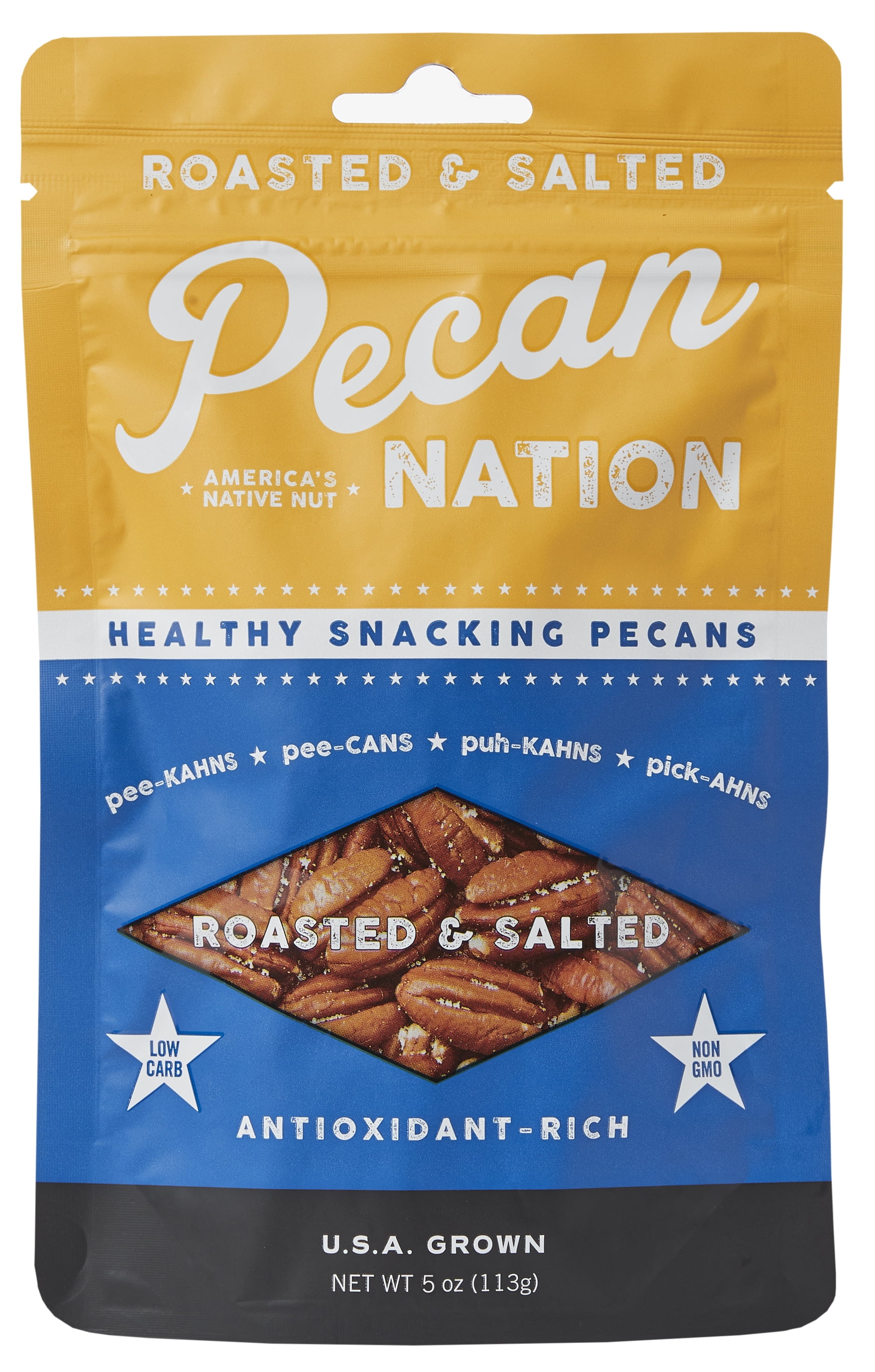 Pecan Nation Salted Pecan Halves, 5 Oz