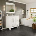 thumbnail image 3 of Eviva Loon 30"W x 22"D White Bathroom Vanity with White Carrara Quartz Vanity Top and Rectangular Undermount Sink, 3 of 8