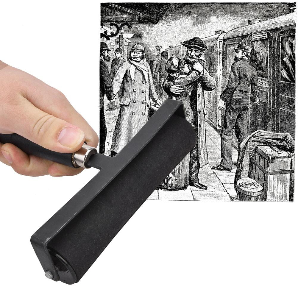 Kritne 15cm Printmaking Brayer Gouache Ink Painting Rubber Roller Kids