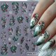 thumbnail image 4 of Pegatinas para uñas BMKKOT 5D de Navidad con acebo, 2 hojas, 4 of 7