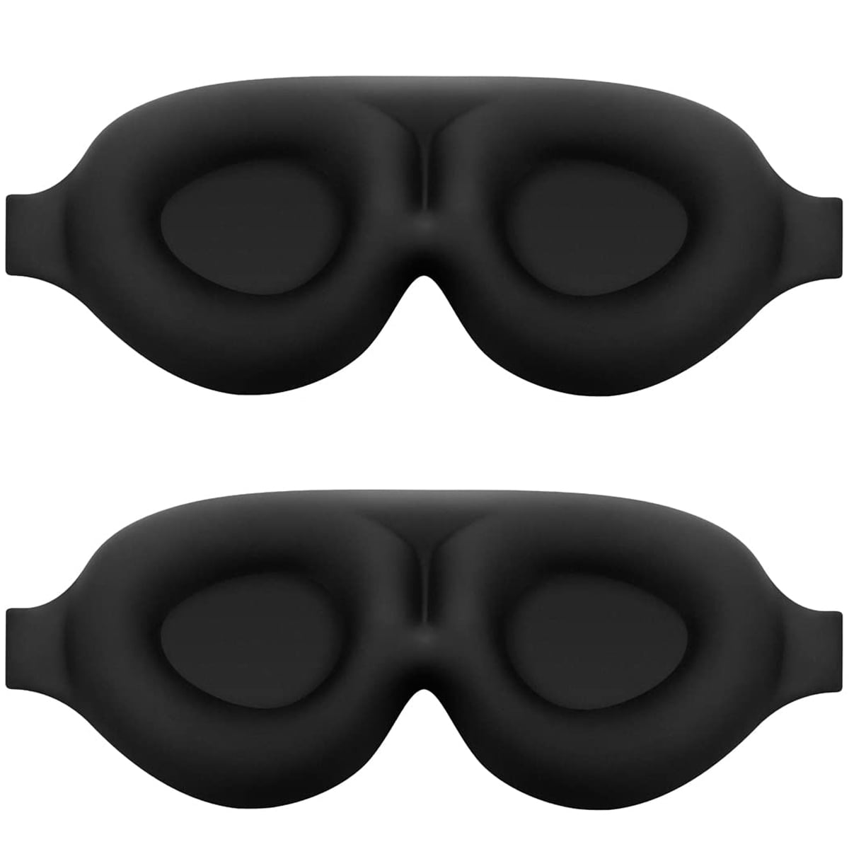 Sleep Mask Eye Mask for Sleeping 2 Pack Contoured 100 Blackout Zero