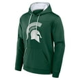 thumbnail image 2 of Men's Fanatics  Green Michigan State Spartans Defender Dot Faded Primary Pullover Hoodie, 2 of 3