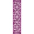 thumbnail image 1 of Unique Loom Richmond Medallion Border Rug  2' x 8' Runner Purple/Ivory, 1 of 2
