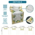 thumbnail image 7 of Table Runner Dresser Scarves 36 Inch Long, Yellow Lemon and Green Leaves Linen Dining Table Runners Watercolor Fruit Sketch on White Tabletop Scarf for Wedding Holiday Party Kitchen, 7 of 7