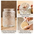thumbnail image 4 of Tarro de cristal ANSQU Square Vintage 750 ml hermético con tapa, 4 of 6