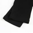 thumbnail image 4 of HSHDLDF Femmes Col Carré Manches Longues Côtelées Slim Casual Basic Crop Top, 4 of 6