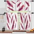 thumbnail image 3 of LALILO Kitchen Curtains and Valances Set of 3 36" Media Window Treatment Tiers for Window Decor, 3 of 5