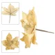 thumbnail image 4 of Flores navideñas con purpurina, flores artificiales, adornos colgantes para árbol de Navidad, guirnaldas de bricolaje, decoración para fiestas en el hogar, 4 of 5