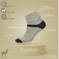 thumbnail image 4 of GoWith Alpaca Wool Ankle Socks For Women | Warm Socks | 2 Pairs | Model: 2056, 4 of 4
